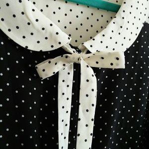 Modcloth Tie Front Top